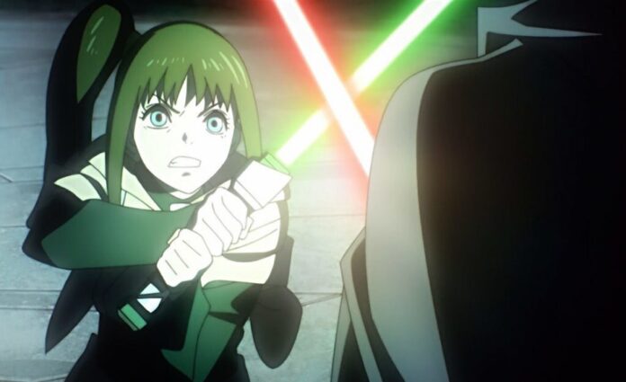 Lah Kara in the anime series Star Wars: Visions Presents - The Ninth Jedi